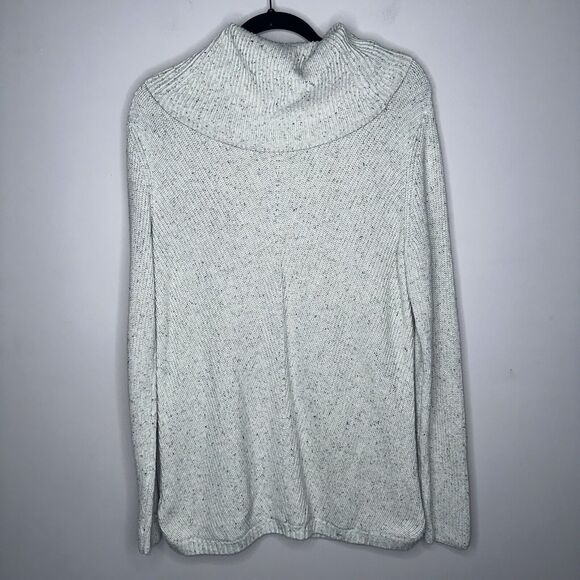 Talbots Women’s Speckled Cowl Neck Sweater Size Medium - Picture 3 of 5